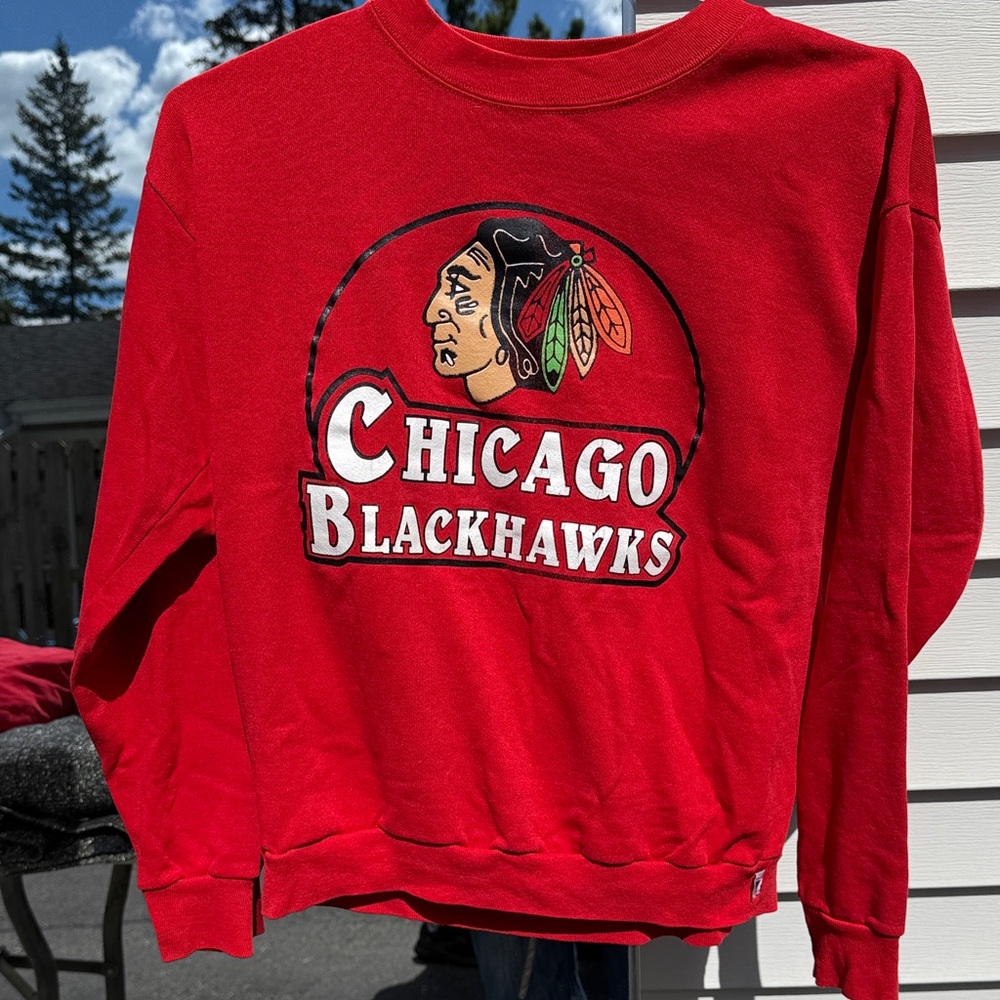 LOGO 7 Bright Red Crewneck